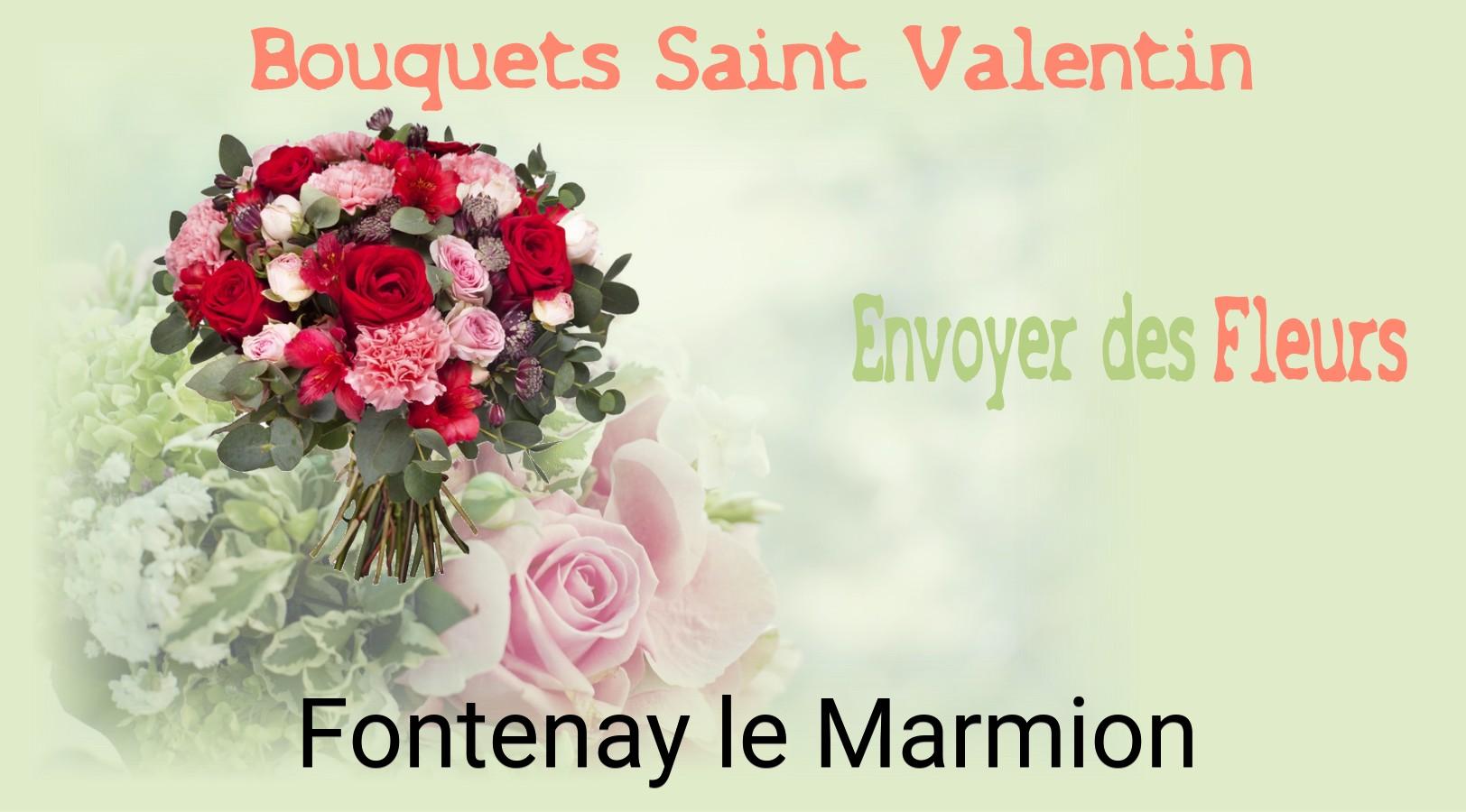 Roses de Saint-Valentin livrées à Fontenay-le-Marmion